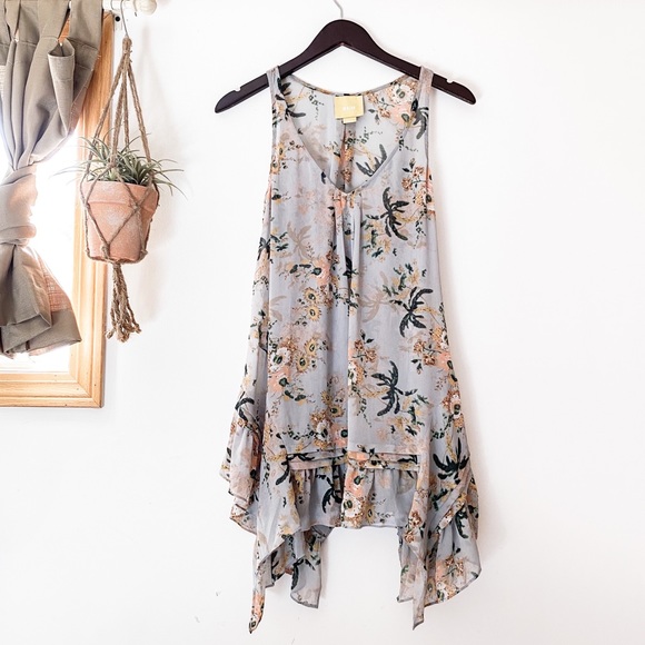 •SOLD• Anthropologie Maeve Magda Ruffle Tunic - Picture 2 of 7